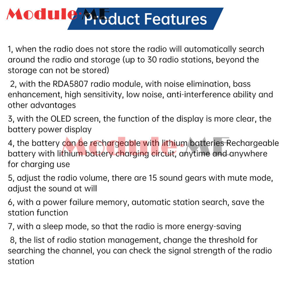 DIY FM Radio Electronic Kit - 87-108MHz - Soldering Project