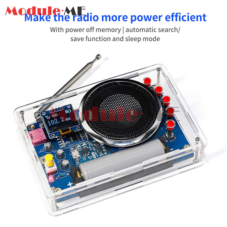 DIY FM Radio Electronic Kit - 87-108MHz - Soldering Project